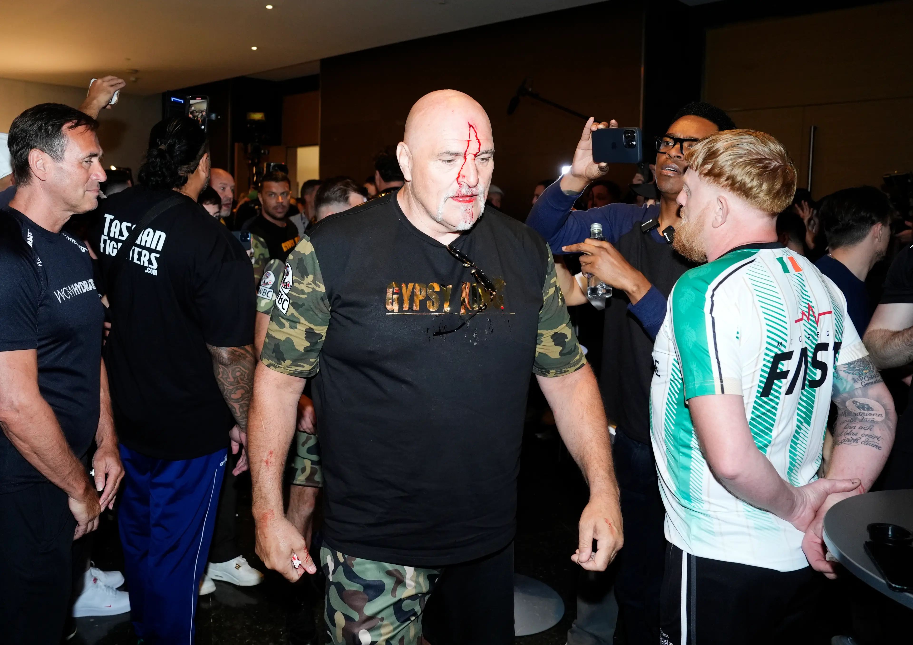 Tyson's dad, John Fury, got in to an altercation in the week before the fight. (Nick Potts/PA Wire)