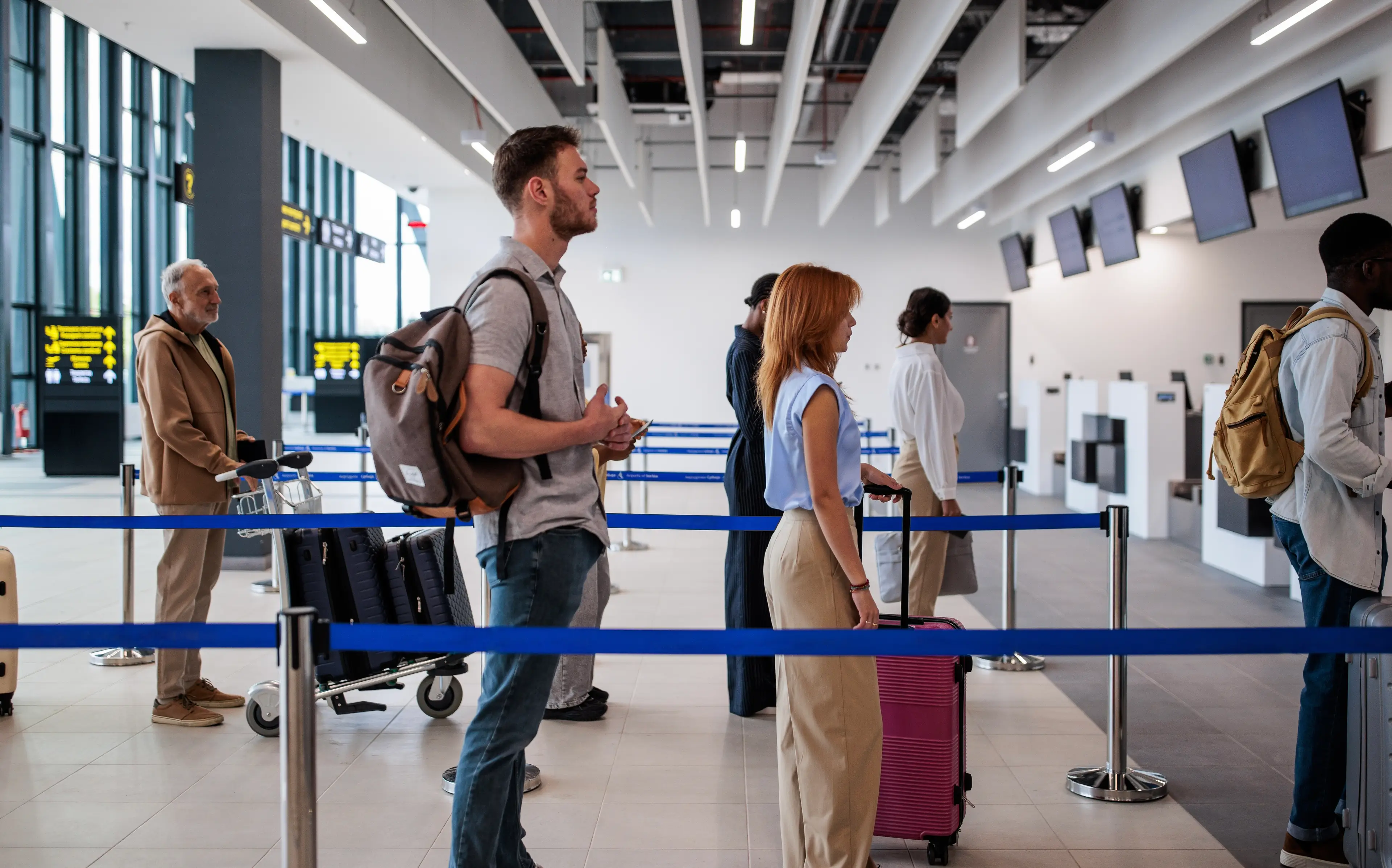 A host of holidaymakers have been missing their flights due to being trapped in huge queues (Getty Stock Image)