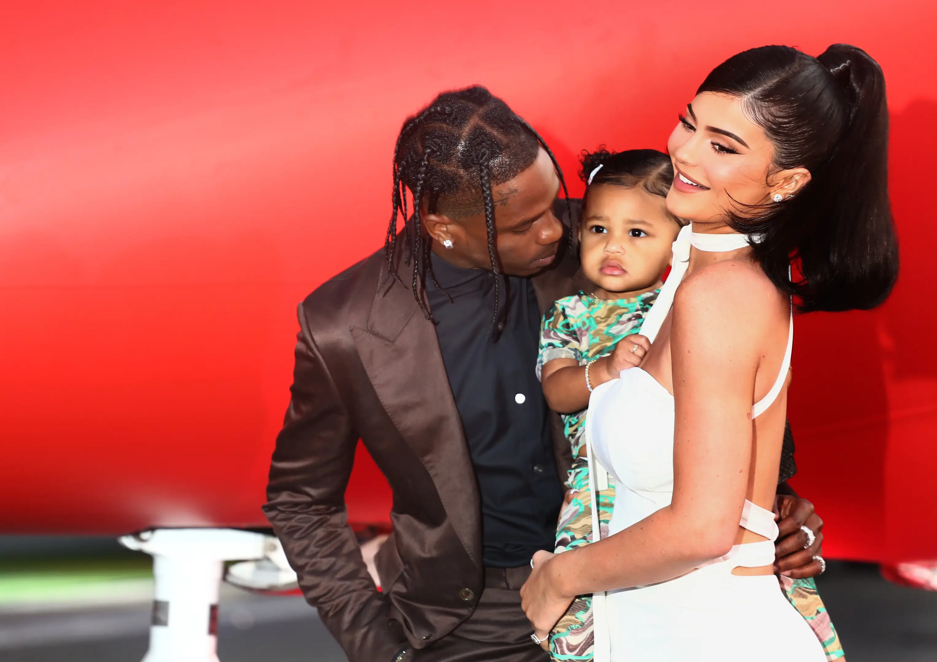 Travis Scott, Kylie Jenner, and their daughter Stormi (Tommaso Boddi/Getty Images for Netflix)