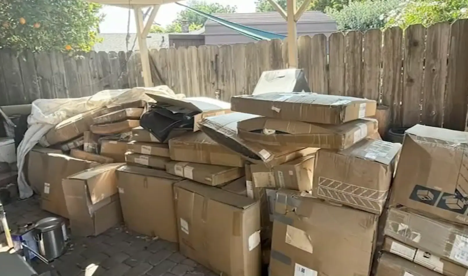 Hundreds of boxes over the course of a year, always containing the same thing (ABC 7 Eyewitness News)