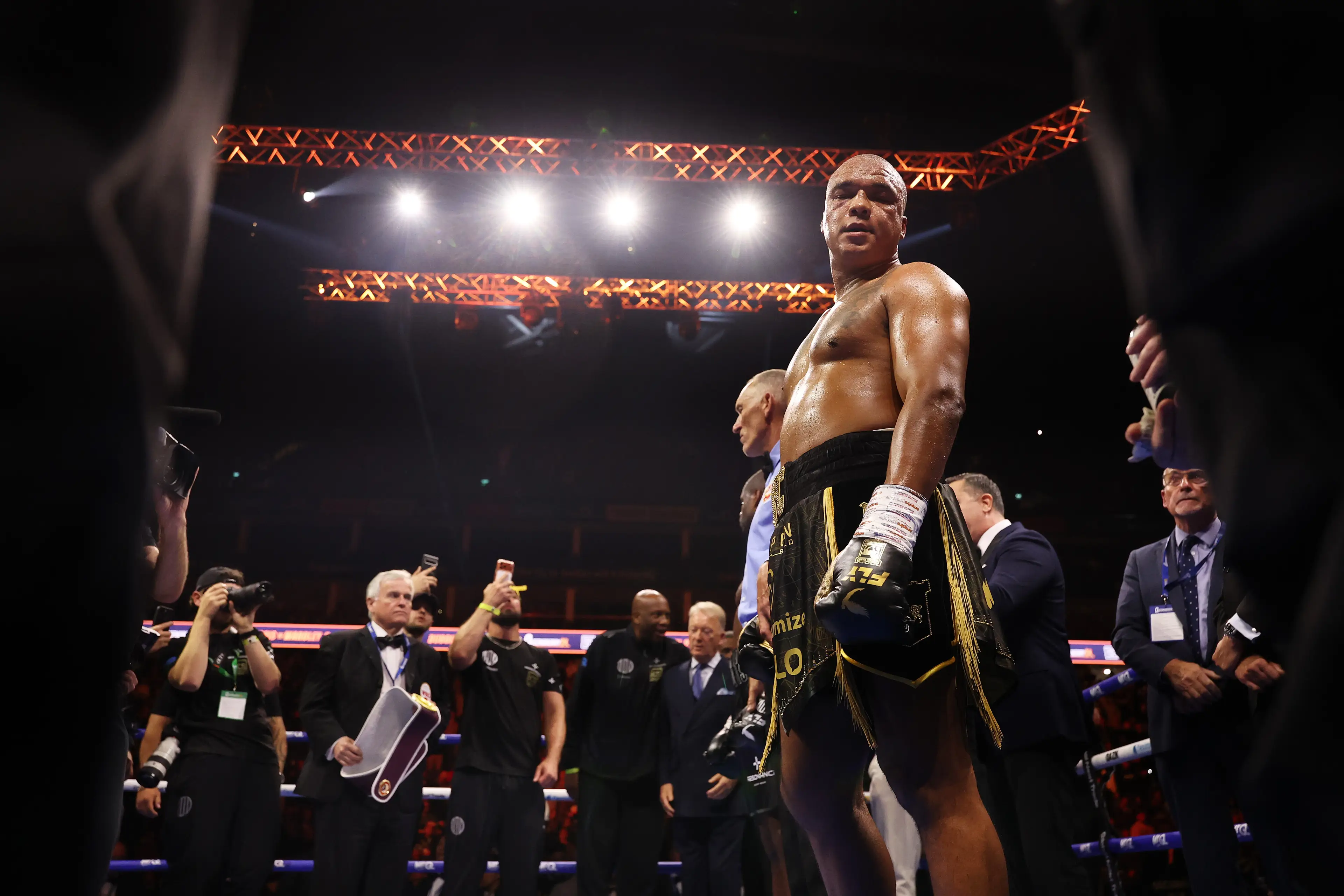 It's the second defeat of his 23-fight professional career. (Richard Heathcote/Getty Images)