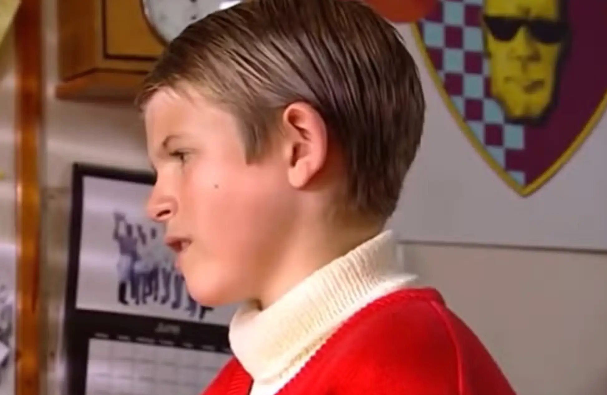 The child actor had a demonic finger (BBC)