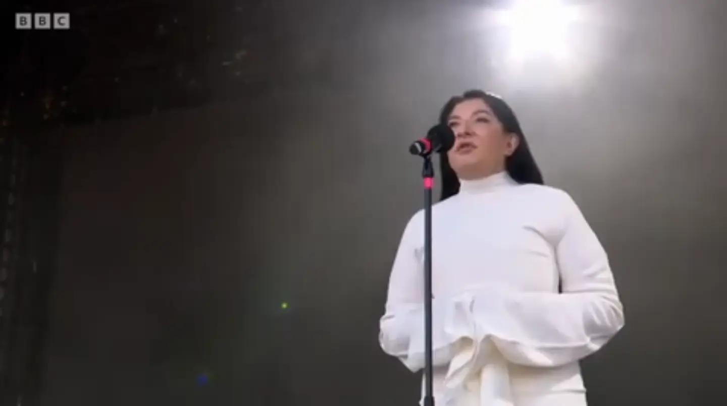 Her 'Seedbed' re-enactment ended with nine orgasms in total (YouTube screenshot)