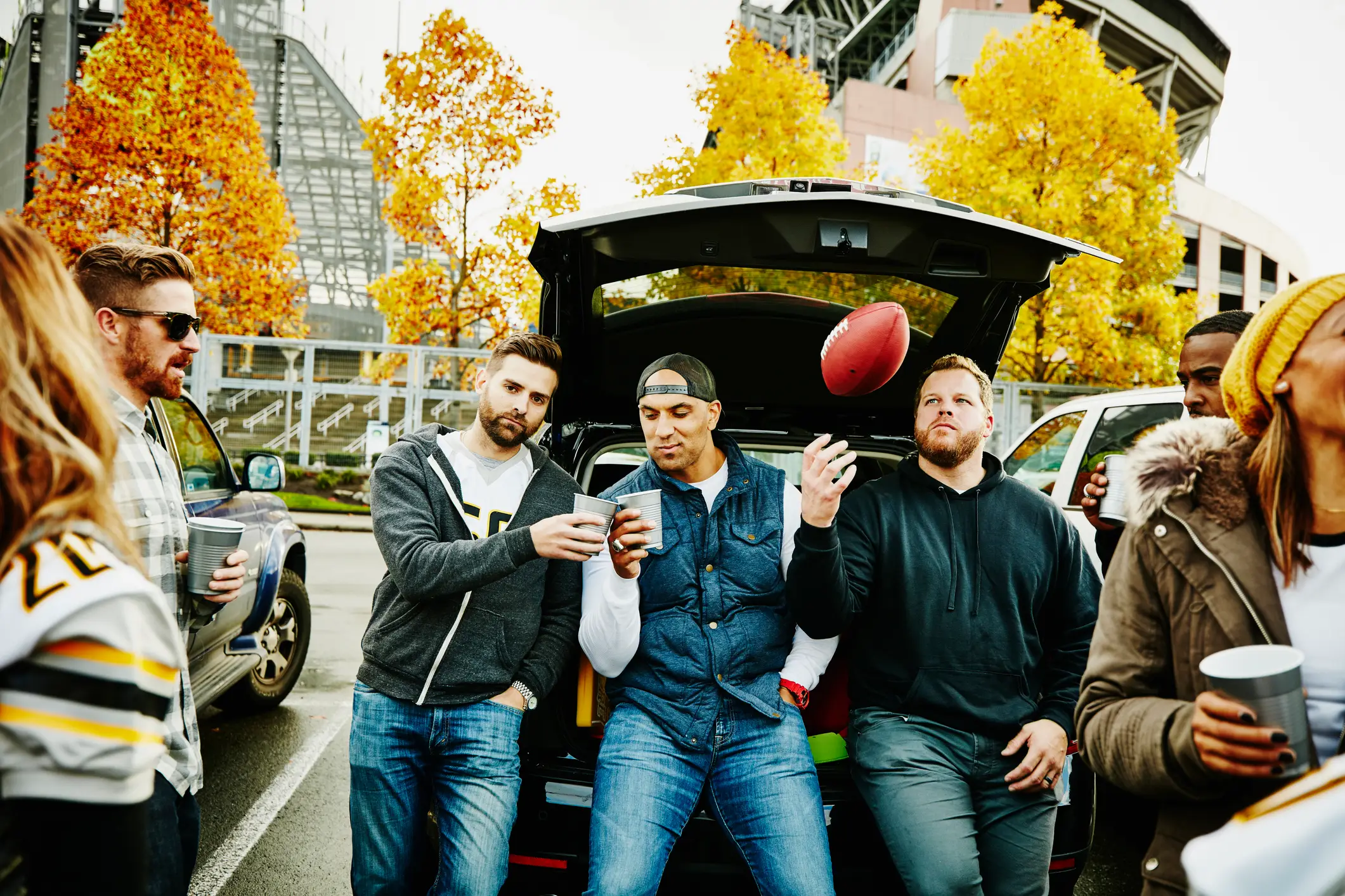 Tailgating before a match is a big part of US culture (Getty Stock)