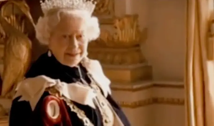 The Queen didn't look too impressed by the request.