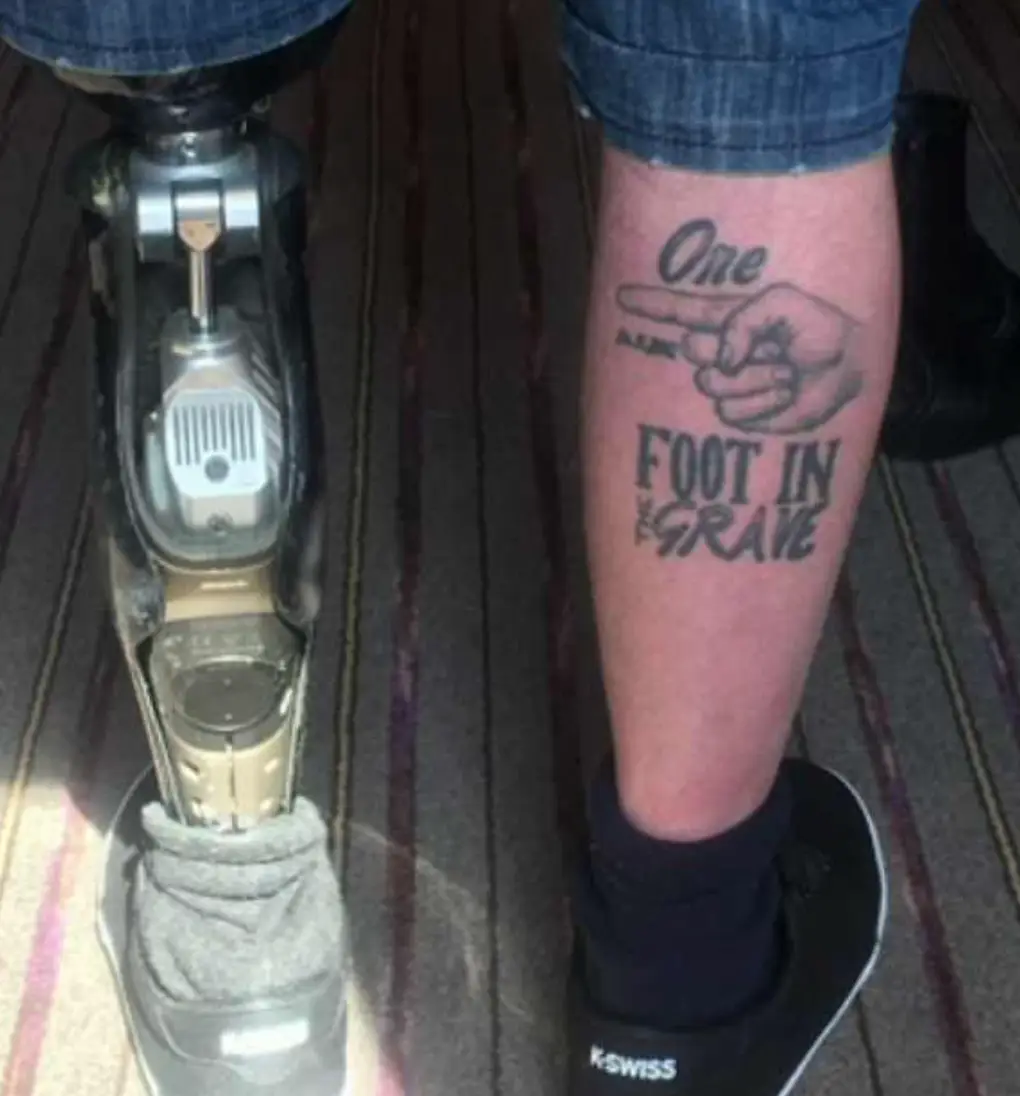 He lost his leg following the crash. (ITV)