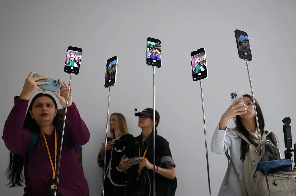 The new iPhones, which are sadly making the old ones obsolete (Justin Sullivan/Getty Images)