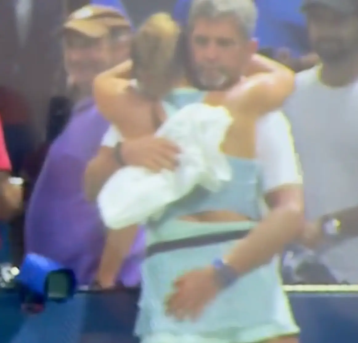 The 16-year-old said she won't be celebrating like this again in the tournament.