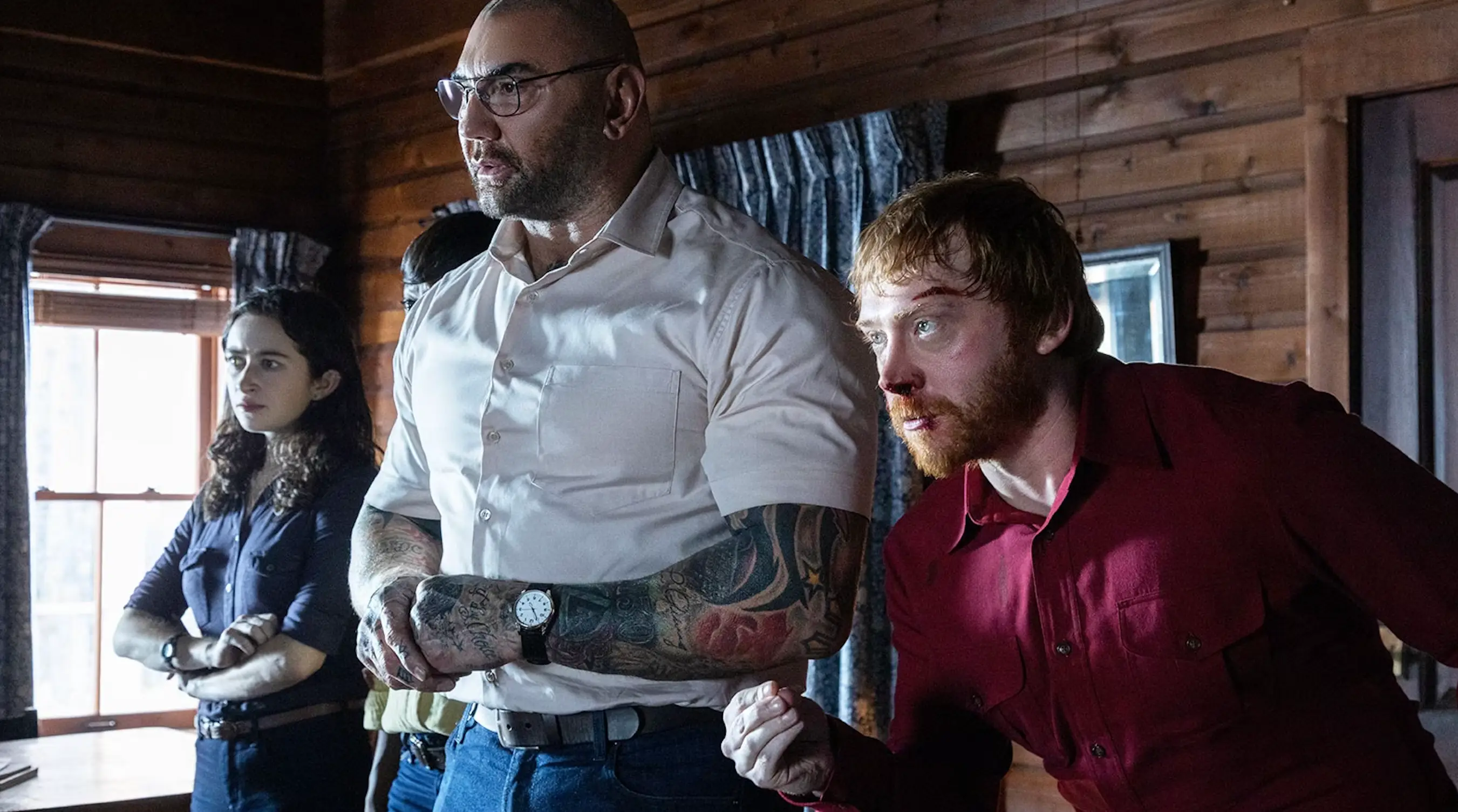 Grint stars alongside Dave Bautista (Universal Pictures)