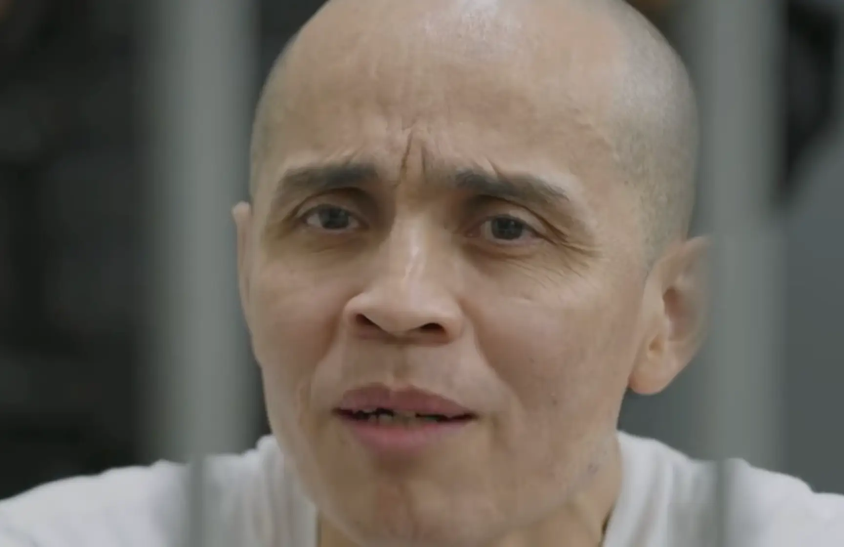 Psycho, the gang member which Madeley was granted limited interview time with (Channel 5)