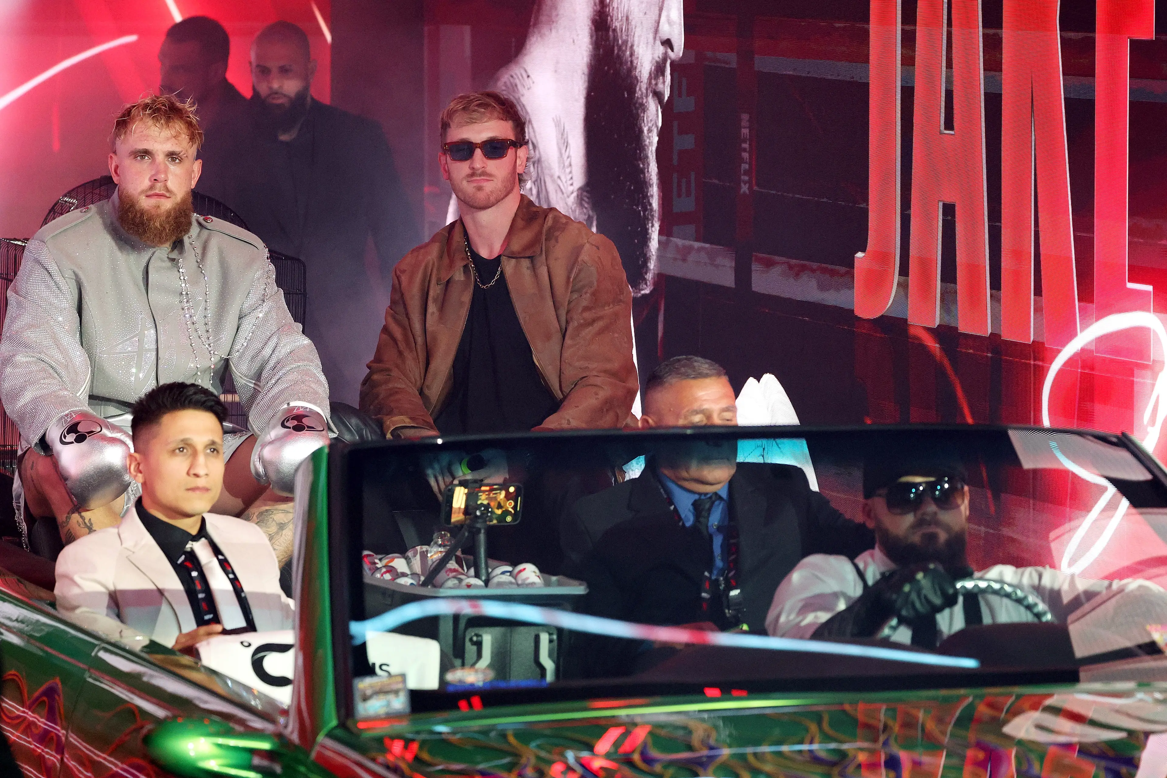 Logan and Jake entered the arena together (Brett Carlsen/Getty Images for Netflix © 2024)