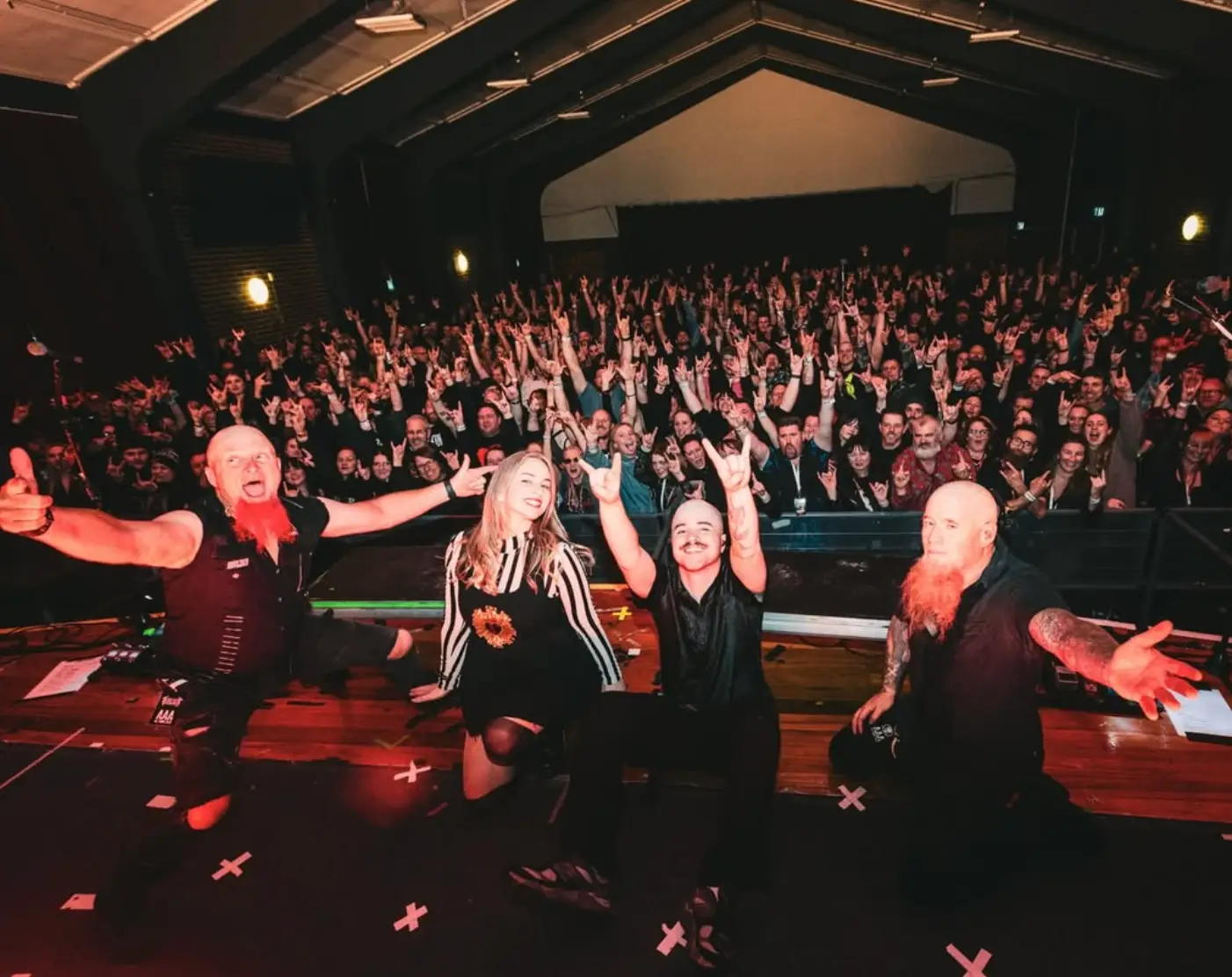 Devilskin were performing at the University of Otago's Union Hall in Dunedin, New Zealand when the foul incident occurred (Instagram/@devilskinnz)