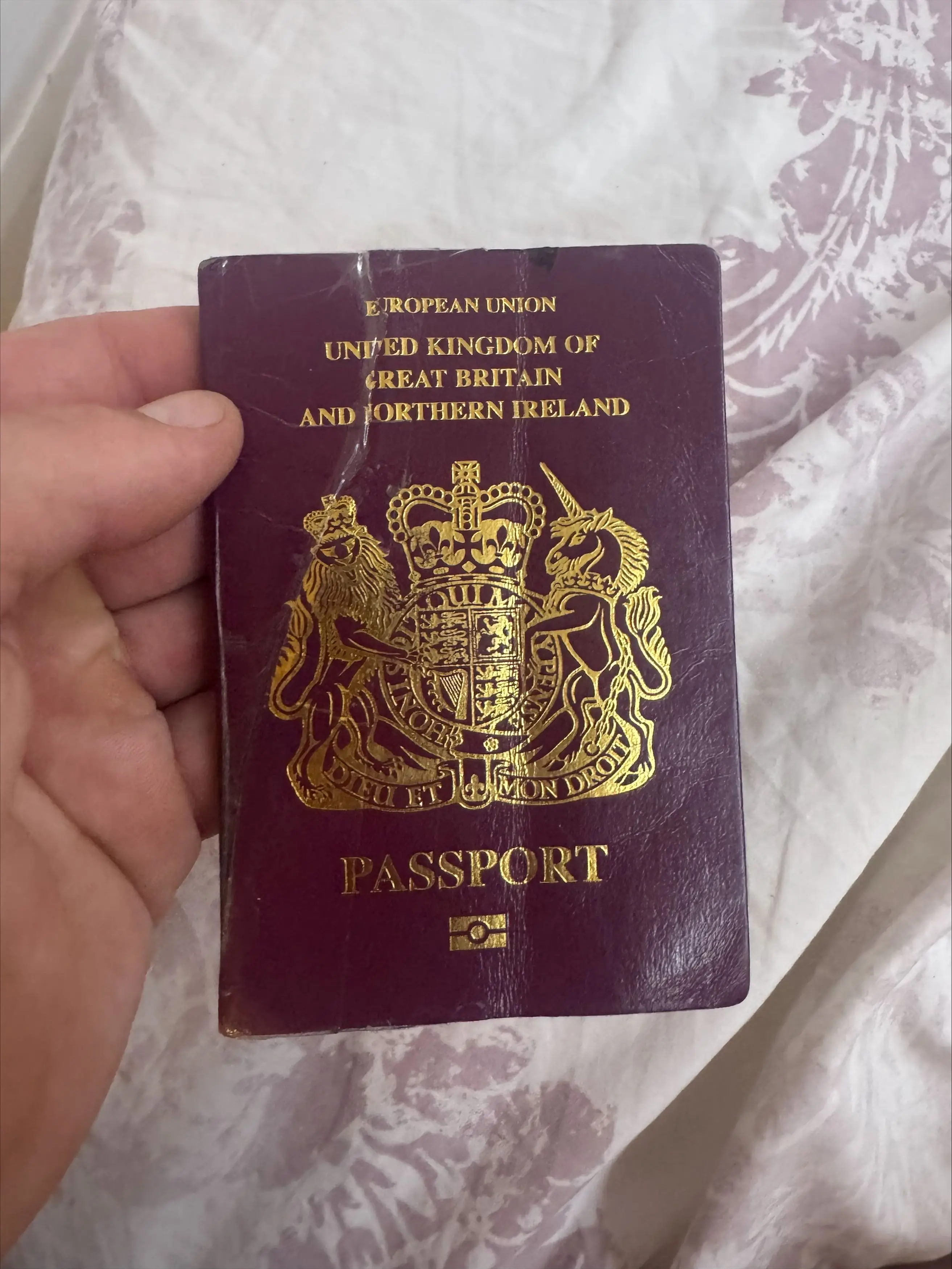 The front of the passport was held with tape (Kennedy News and Media)