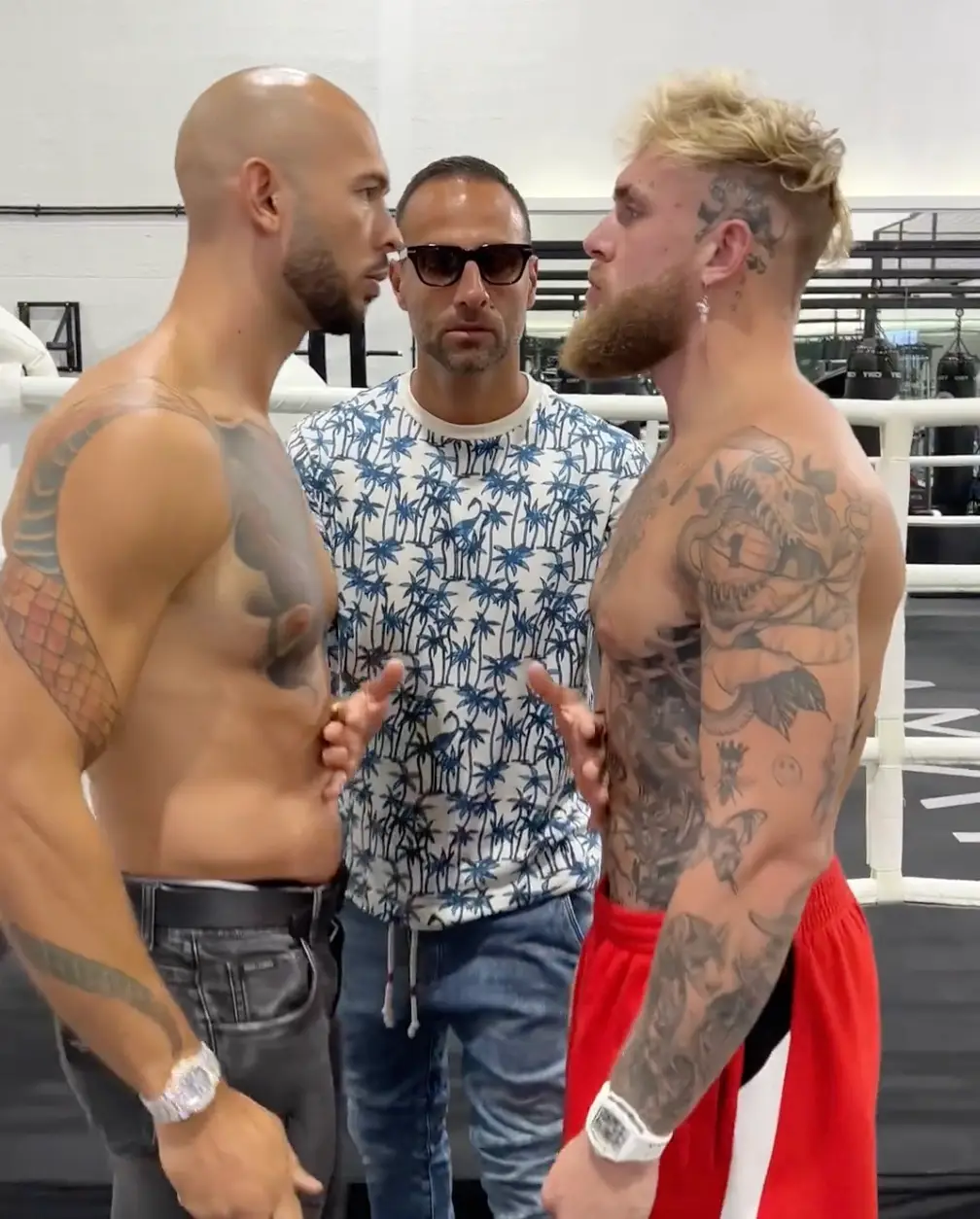 Andrew Tate and Jake Paul have finally met.