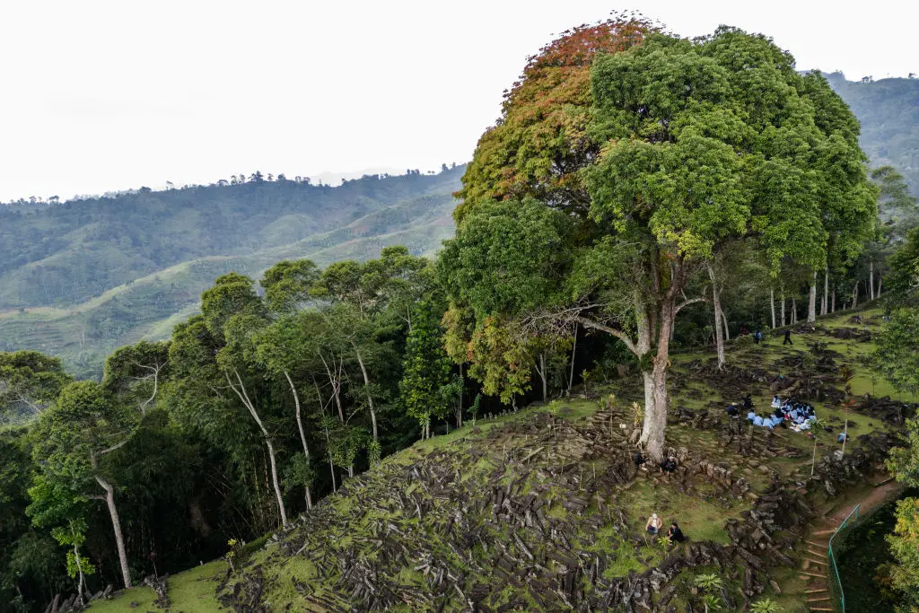 The Gunung Padang site in Indonesia (Garry Lotulung/NurPhoto via Getty Images)