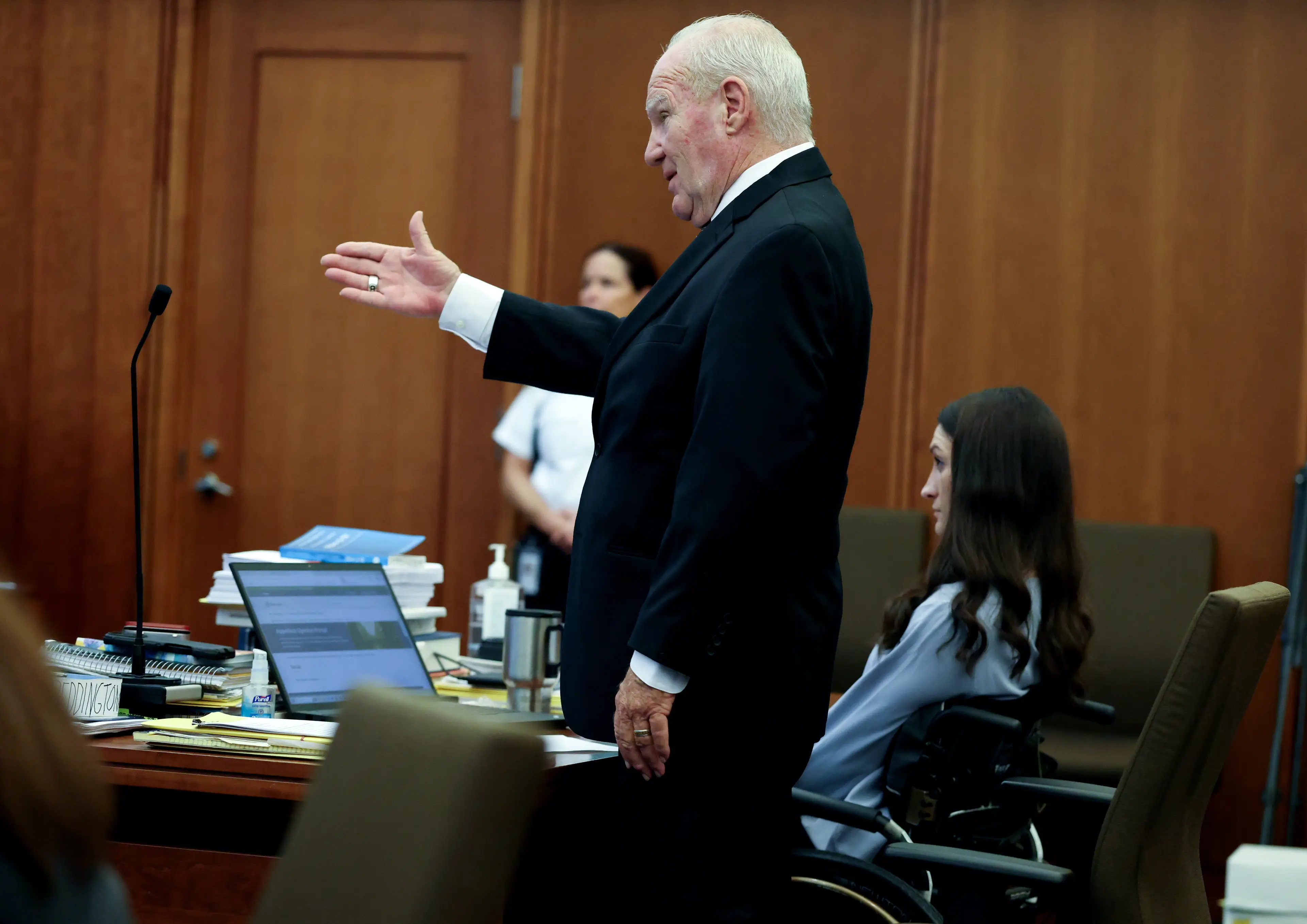 Defence lawyer David Reddington questioned Clancy’s mother (Jonathan Wiggs/The Boston Globe via Getty Images)