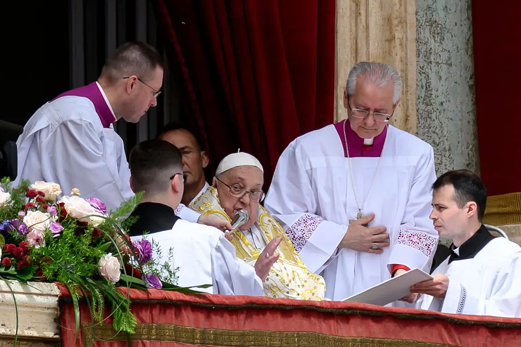 Pope Francis seen on Easter Sunday (Antonio Masiello/Getty Images)
