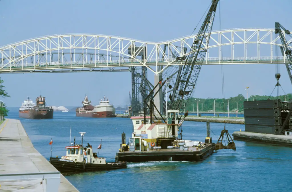Soo Locks, Lake Superior (Education Images/Universal Images Group via Getty Images)