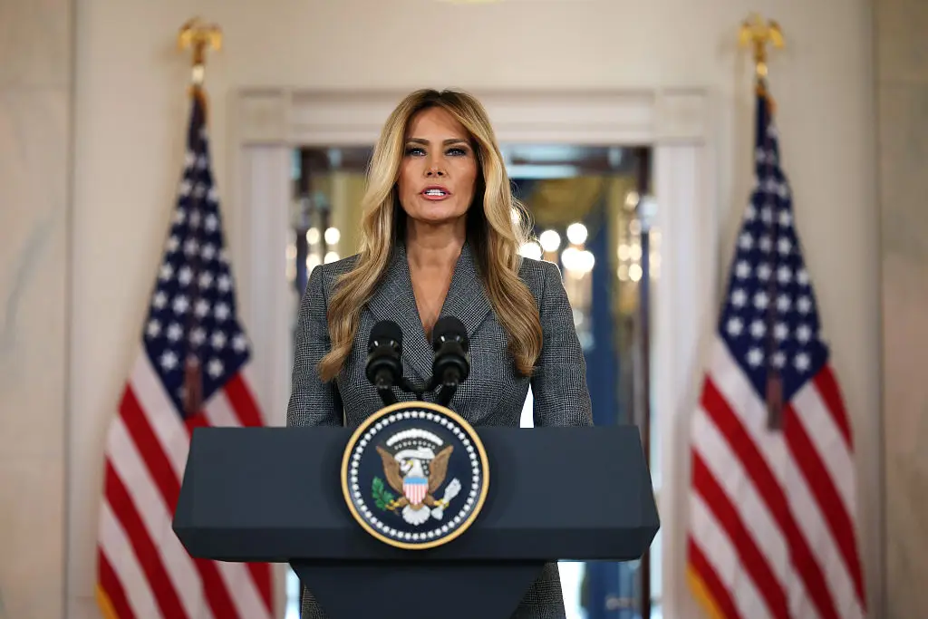 Melania Trump delivered a fiery statement about her alleged connections to Jeffrey Epstein (Alex Wong/Getty Images)