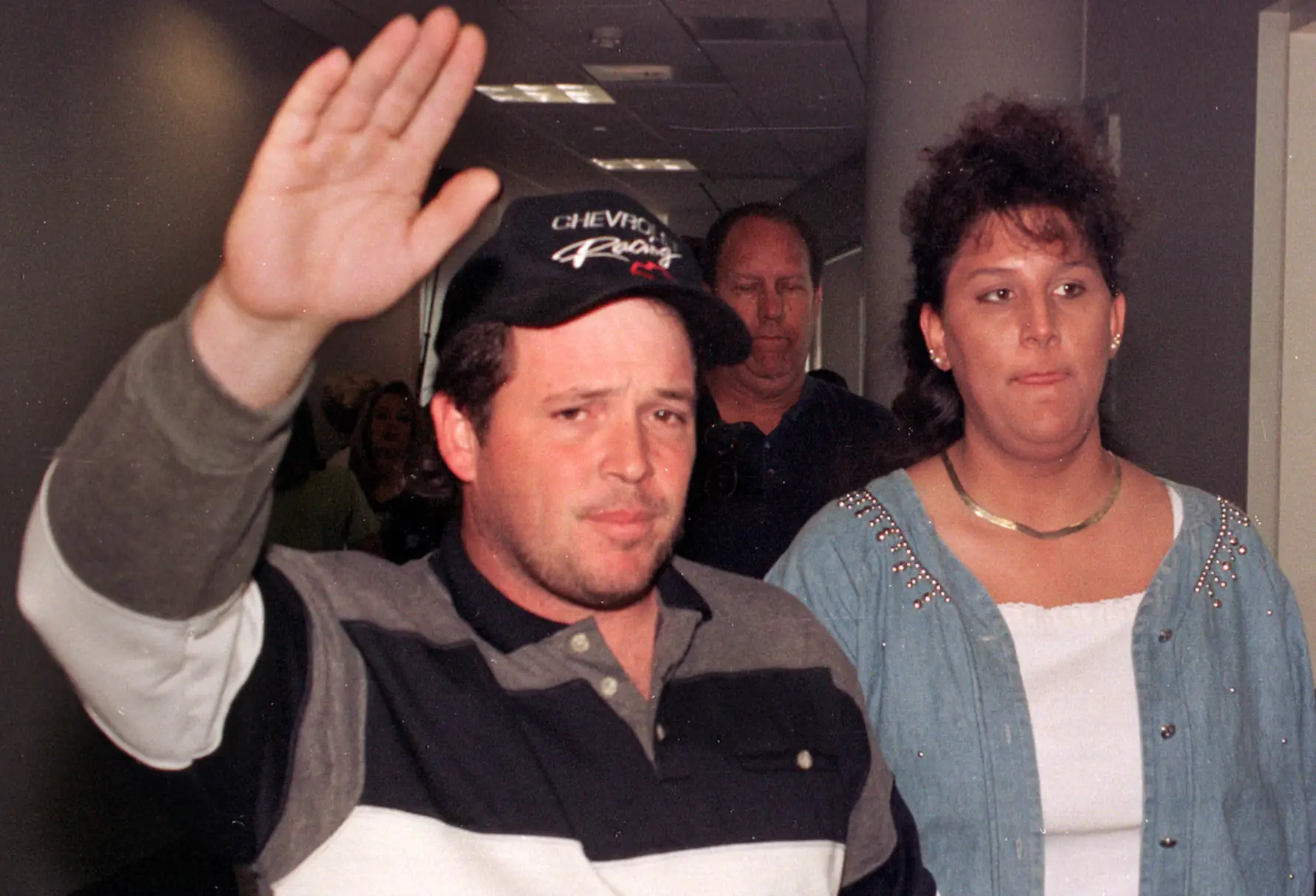 The waitress had no idea what was coming when she found out she'd won the lottery (YouTube/TheCrimeZone)