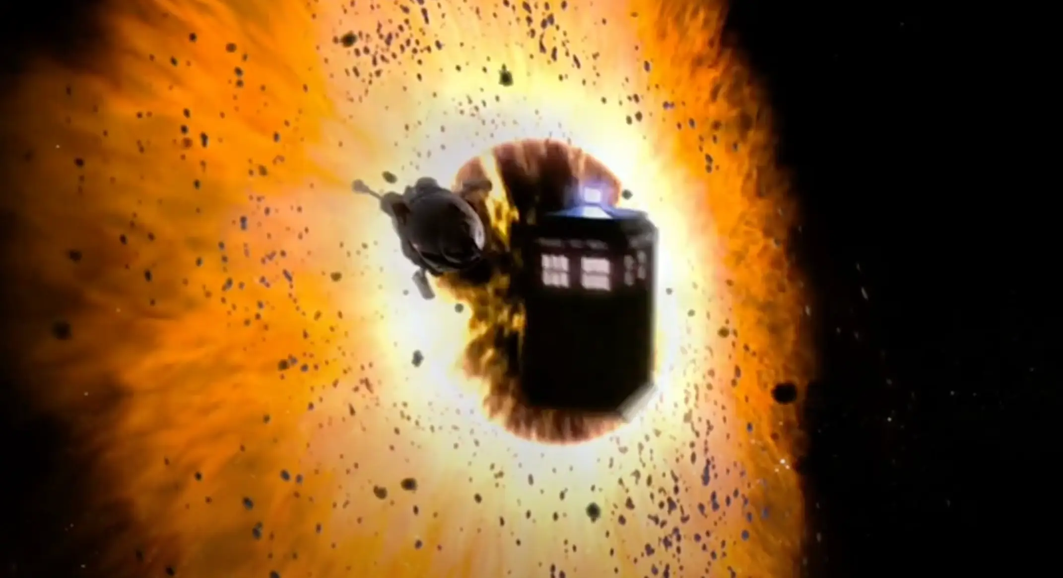 Sadly, flying away from a black hole isn't as easy without the TARDIS (BBC)