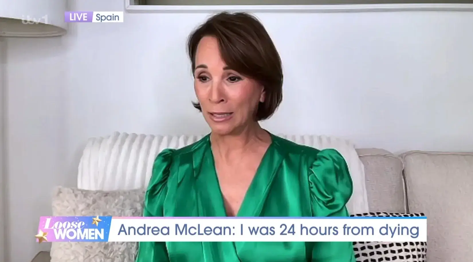 Andrea McLean was 24 hours away from dying (ITV)