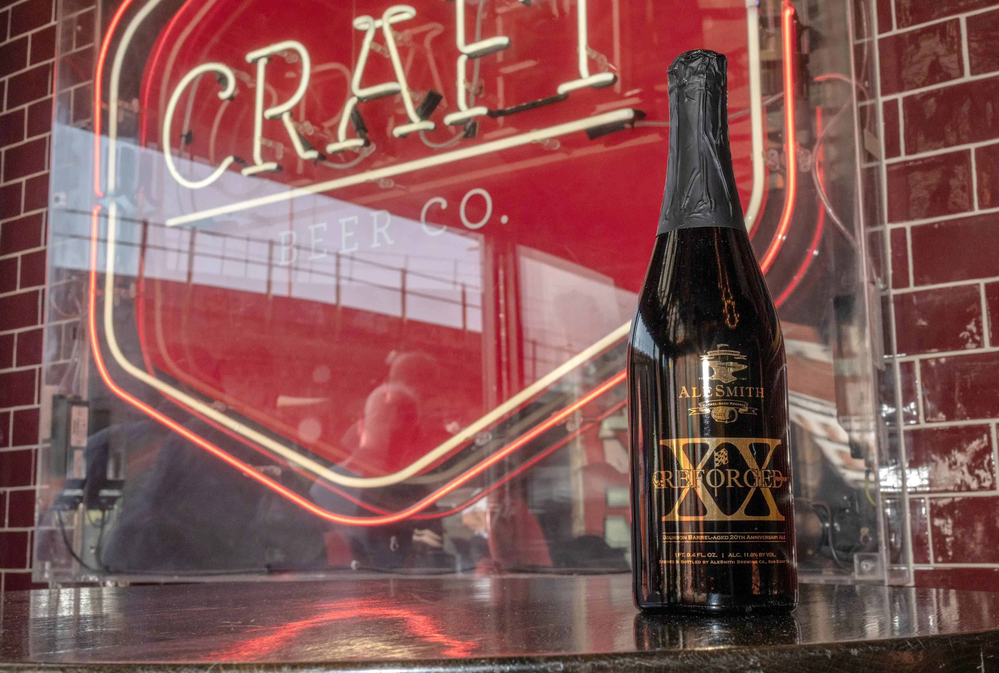 The beer is imported from a brewery in California.