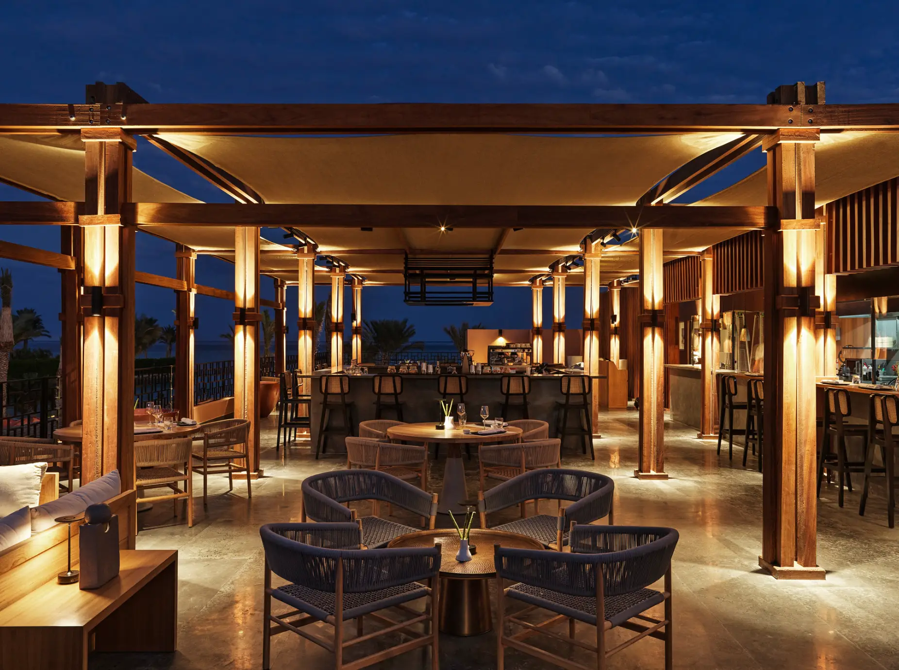 Rooftop dining at Nihon