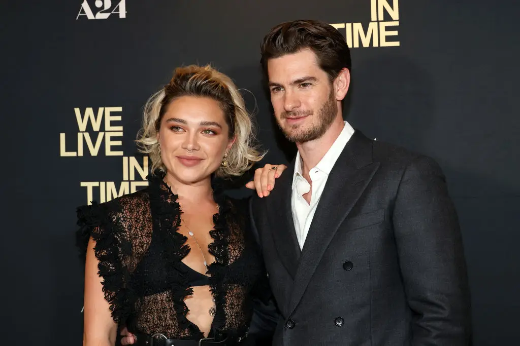 The pair share several intimate scenes in upcoming movie We Live In Time (Marleen Moise/Getty Images)