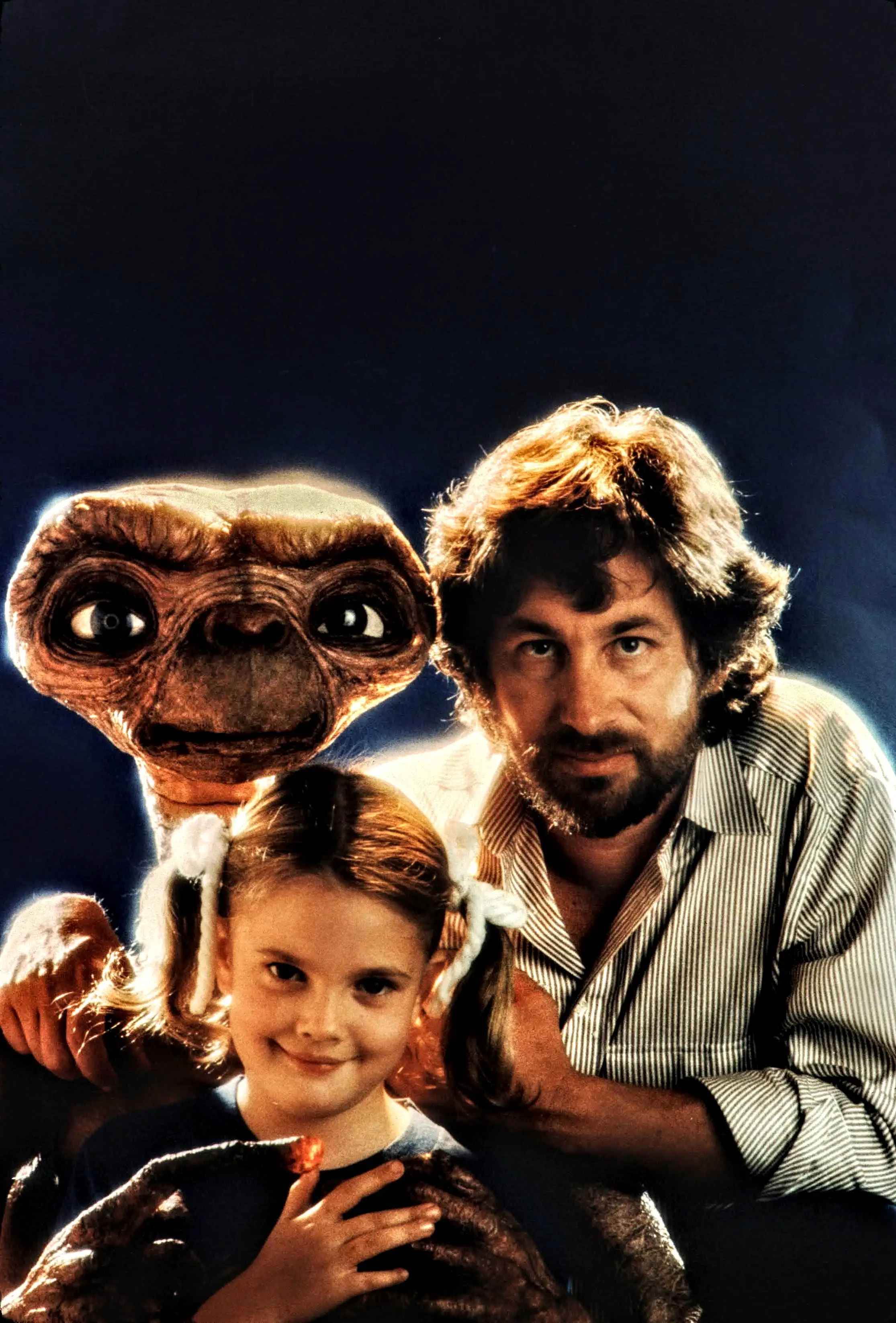 Drew Barrymore and Steven Spielberg back in 1982 (Mark Sennet/Getty Images)
