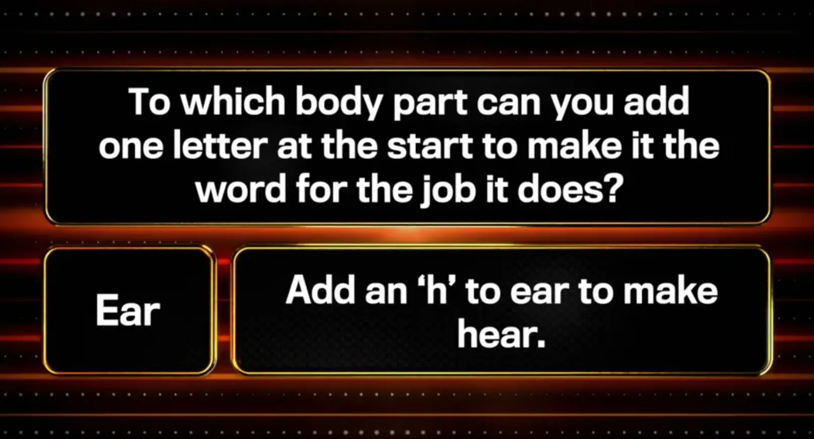 This was the question they said he sent a 'signal' for. (ITV)