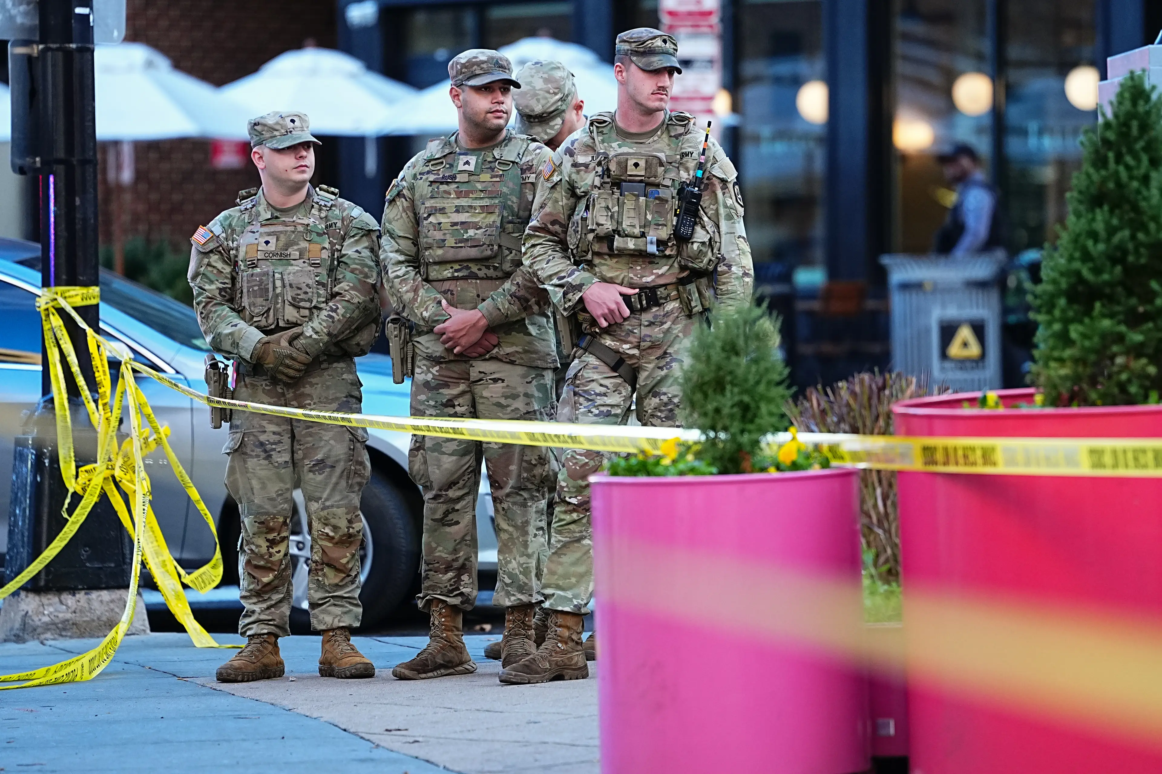 Two National Guardsmen were shot near the White House (Aaron Schwartz/Bloomberg via Getty Images)