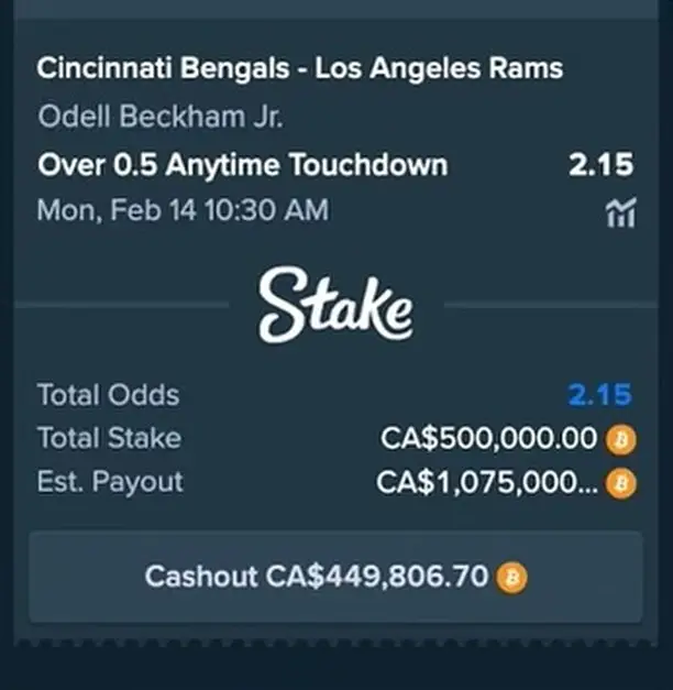 Drake's winning bet.