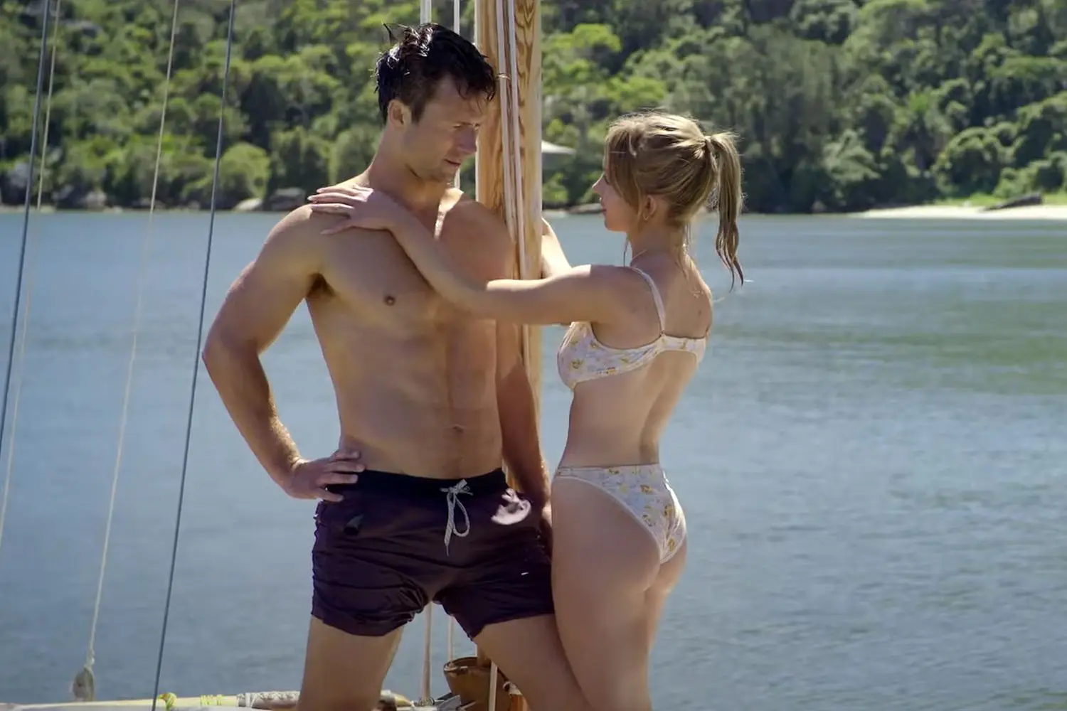 Powell said he ‘almost died’ during a nude scene.