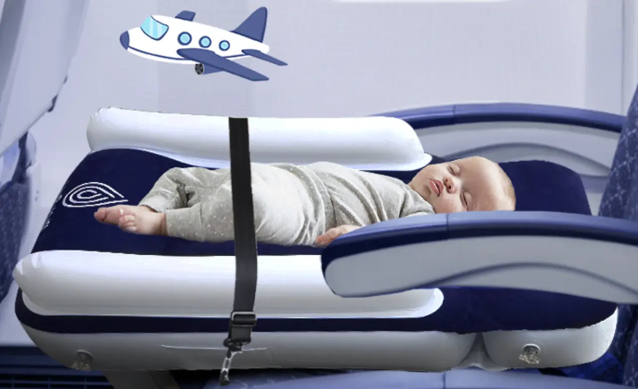 Reviewers have been raving about this bed for toddlers on planes (Amazon)
