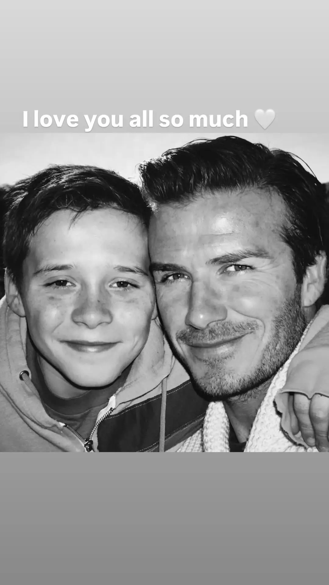 The former footballer paid tribute to all his kids (David Beckham/Instagram)