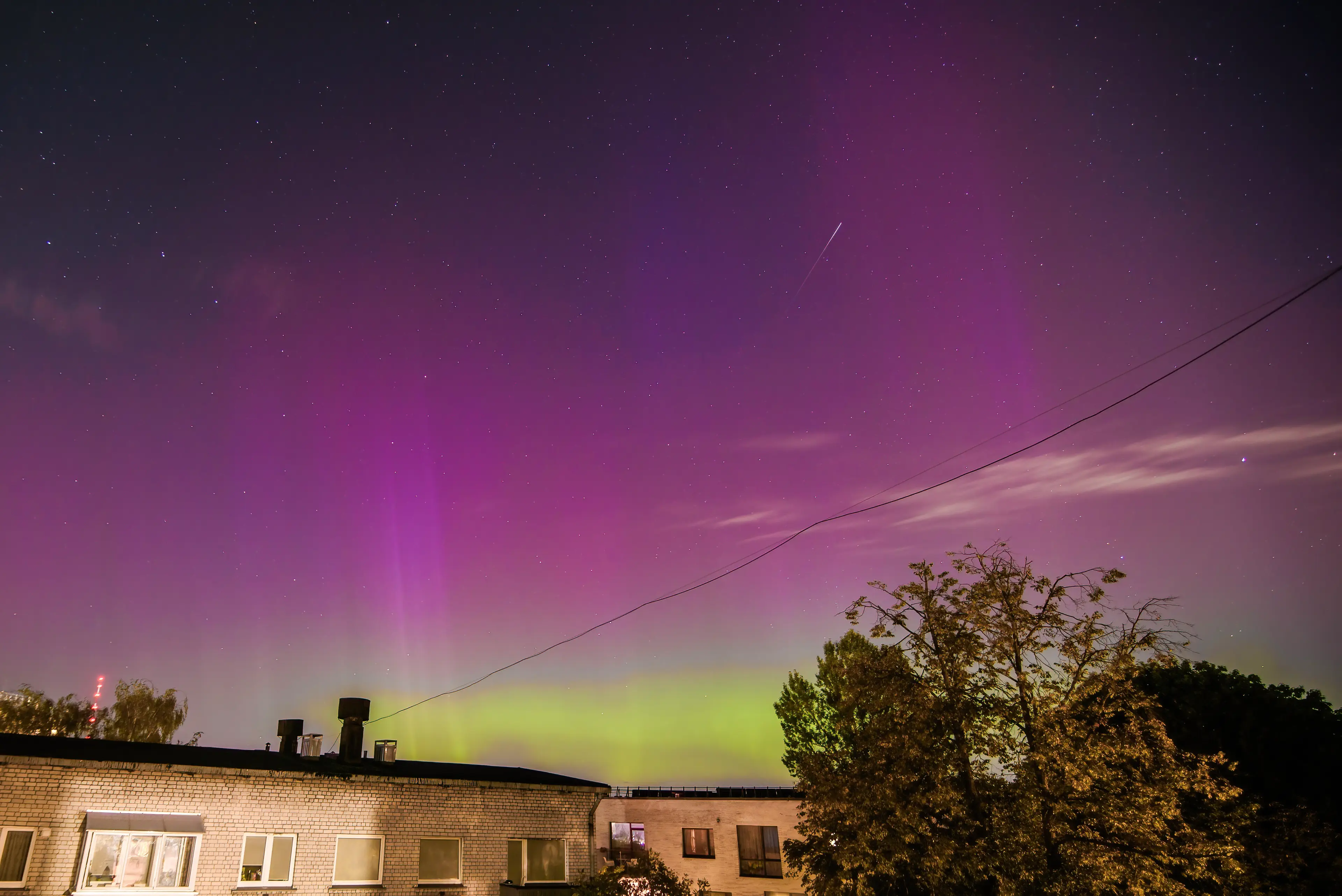 The Perseid meteor shower and Northern Lights combined last night for a stunning spectacle (Yauhen Yerchak/SOPA Images/LightRocket via Getty Images)