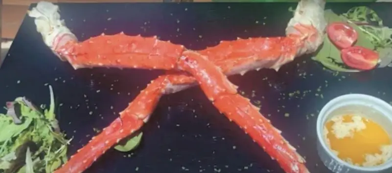 They got crab legs as well as two cocktails.