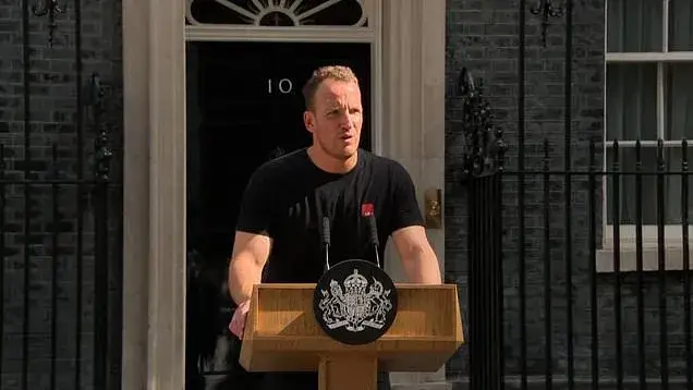 But it was 'hot podium guy' who stole the show (Sky News)