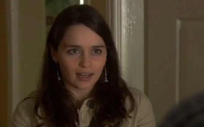 Emilia Clarke on the show.