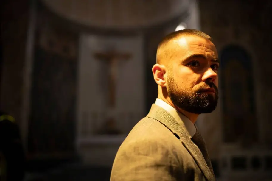 Jack McMullen plays Ronnie Phelan's son Jamie (Jamie Stack via BBC)