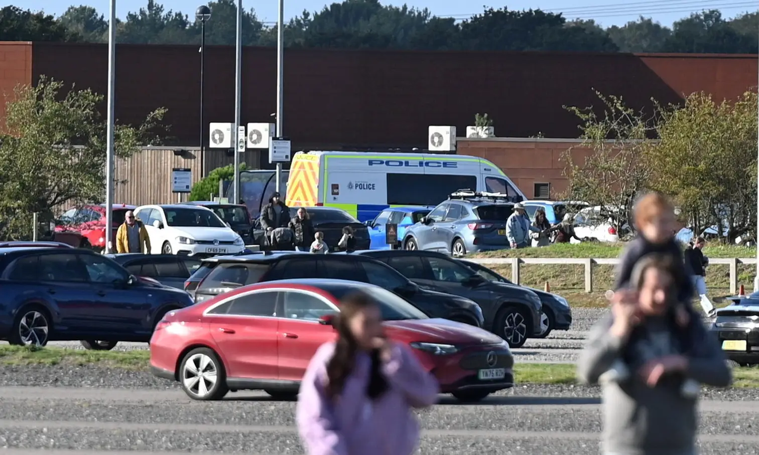 Visitors have told how they were promptly evacuated from the park amid the 'serious incident' (SWNS)