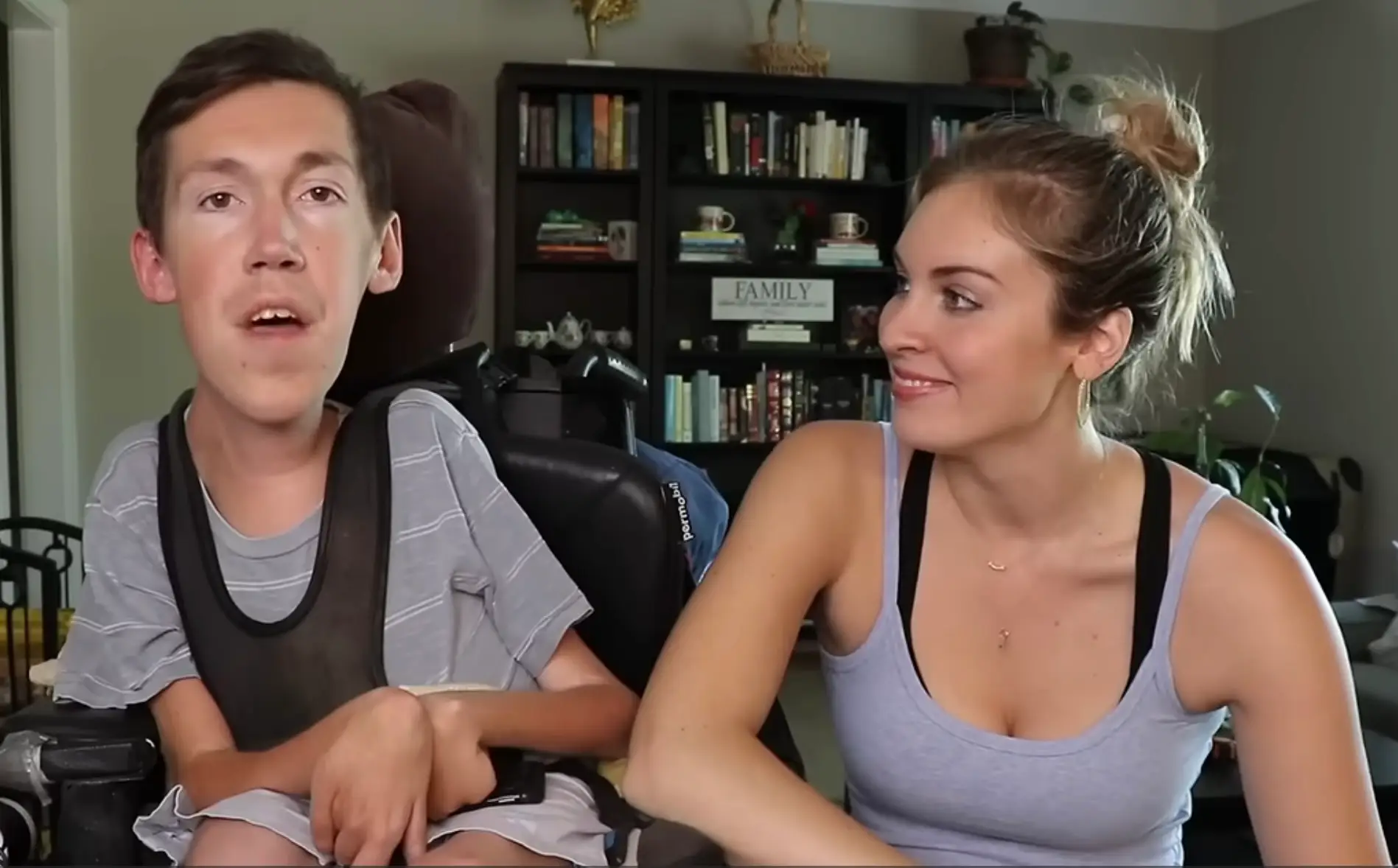 The married couple answered questions about getting intimate in a YouTube video (YouTube/@SquirmyandGrubs)