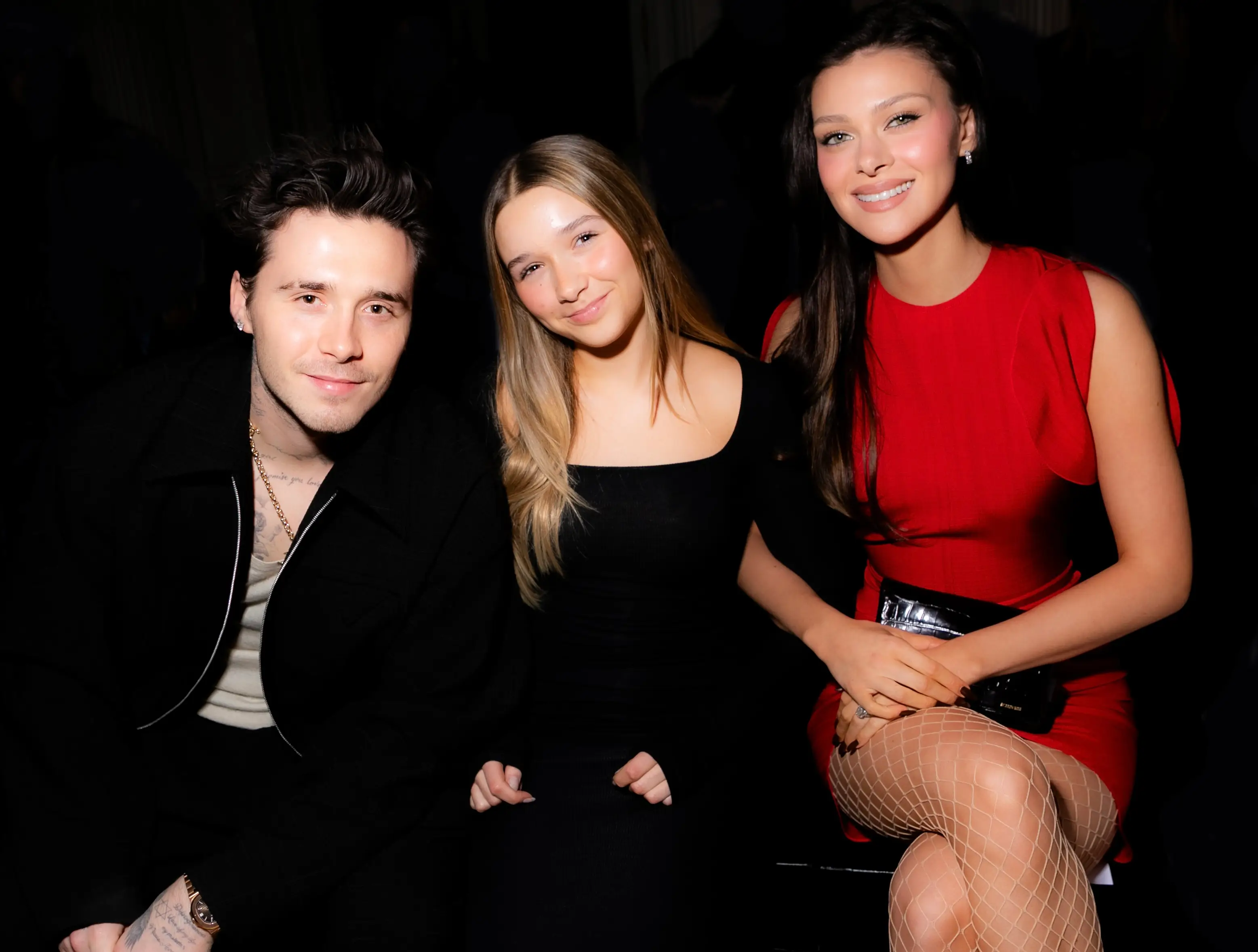 People reckon the reference to a 'dream sister' was a dig at Brooklyn's little sister Harper (Lodovico Colli di Felizzano/WWD via Getty Images)