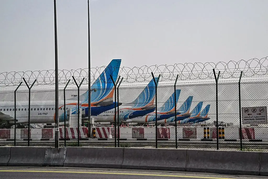 Planes remained grounded in the UAE for a matter of days (Giuseppe CACACE / AFP via Getty Images)
