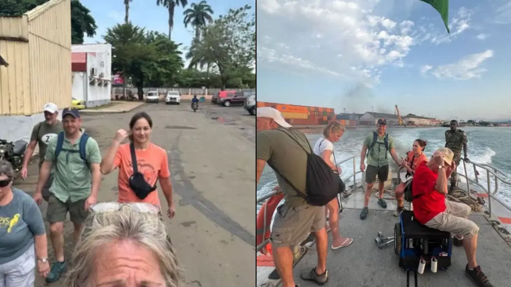 Group of eight made to spend £3800 after being left stranded on African island by cruise ship