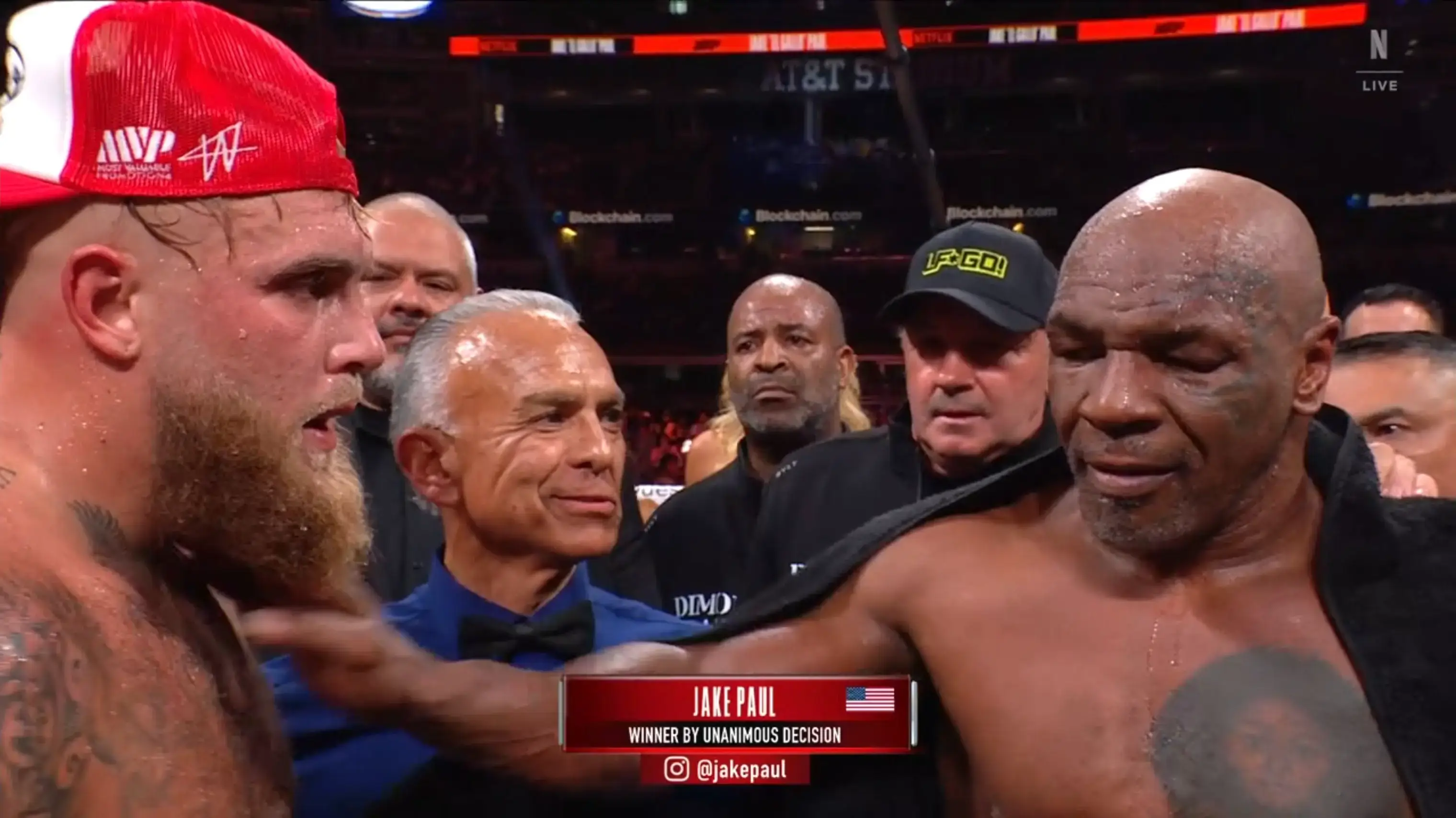 Paul inadvertently snubbed Tyson after the fight (Netflix)