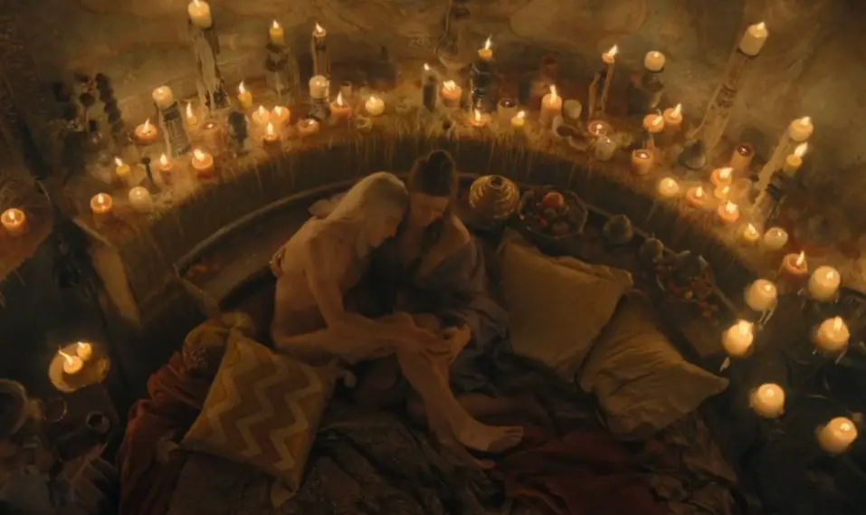 Aemond had been in the brothel before his brother interrupted him (HBO Entertainment)