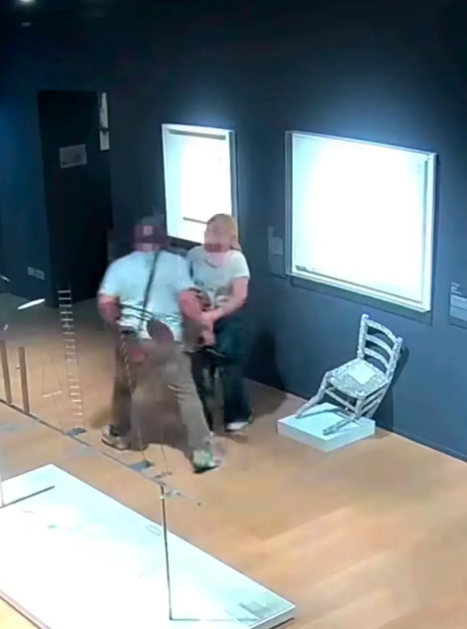 The tourists made a swift exit (Facebook/Palazzo Maffei Verona)