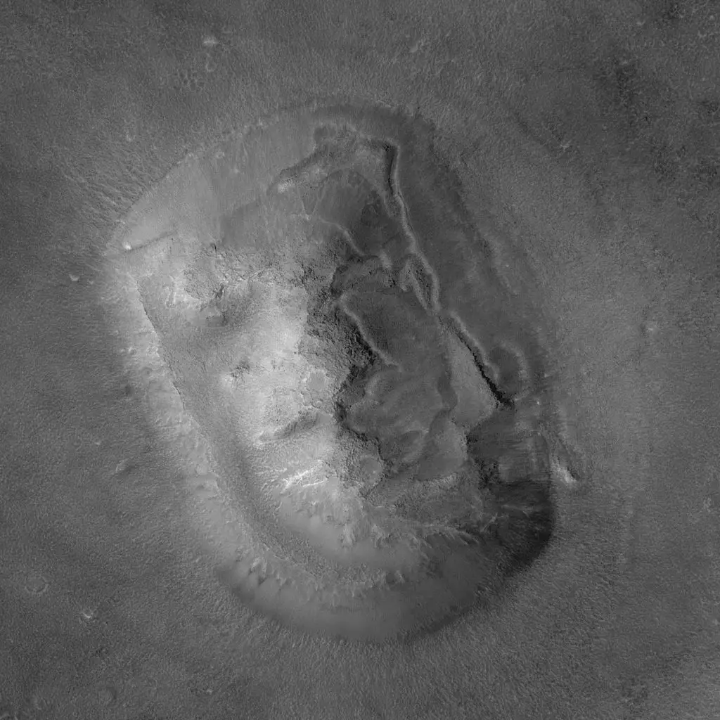 The cydonia region of Mars, which attracted attention after one of the mountains resembled a face (Photo12/Universal Images Group via Getty Images)